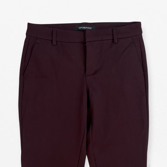 Women’s Liverpool Chinos Tailored dark purple dress pants slacks size 2 / 26 - Picture 3 of 6